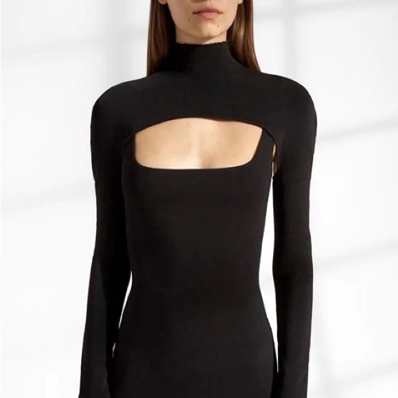 DION LEE “STIRRUP” MINI DRESS, SZ US/2 XS BLACK NWT! - Picture 10 of 16